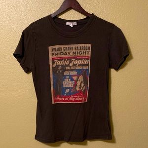 Lucky Brand Janis Joplin Concert Poster Tee